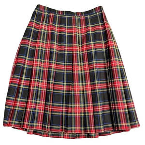 2026 Kilt plissé pour femme en 100% laine, motif tartan Stewart rouge et noir, style écossais traditionnel, ODM - Product Image 1