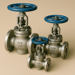 Válvula de bola de acero inoxidable de 2 ", potencia Manual, regulación de flujo precisa, cierre fiable, conexión con brida, Gas SS 316, Material - Product Image 3