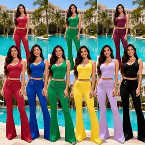 Leggings de yoga et de sport pour femmes à taille mi-haute avec logo personnalisé, style vintage, motif 3D, écologiques, séchage rapide, en Spandex/Nylon - Product Image 2