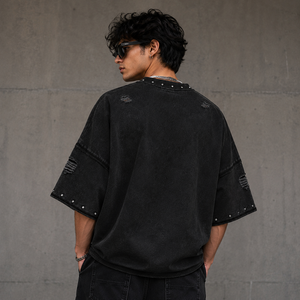 T-shirts pour hommes, vêtements de haute qualité, 100% coton, t-shirts streetwear, imprimés graphiques, t-shirts surdimensionnés pour hommes - Product Image 4