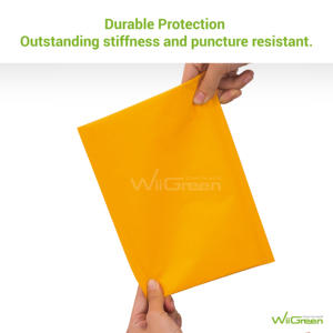 Échantillon gratuit d'enveloppes matelassées jaunes, enveloppes à bulles en kraft - Product Image 5