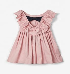 Robe à volants en coton rose pour filles, tenue séduisante avec nœud noir, taille élastique, mignonne et parfaite pour les saisons de mariage, - Product Image 2