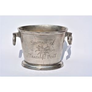 Handcrafted Metal Wine Bucket Decorative Ice Chiller for Weddings Elegant Champagne Cooler Premium Barware Accessories Bucket - Product Image 1