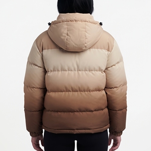 Chaqueta Acolchada con Capucha para Mujer, Diseño Color Block, Relleno de Poliéster, Abrigo Cálido de Invierno, Manga Larga, Largo Regular - Product Image 6