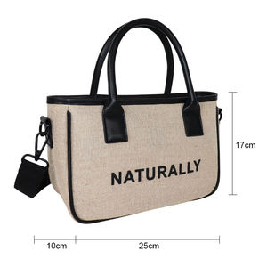 Sac bandoulière en jute à fibres naturelles, tendance, écologique, sac à main tendance - Product Image 3