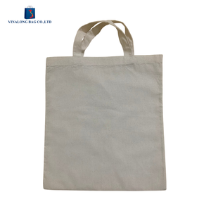 Eco Friendly Reusable Cotton Tote Bag Wholesale Custom Logo Shopping Bag OEM Bulk Supply Long Handle Zipper Closure - Product Image 5