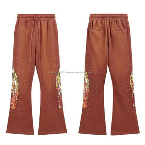 Loose <b>Men</b> Baggy Jogger <b>Trouser</b> <b>Lightweight</b> Canvas High Waist Customizable High Quality Wholesale - Product Image 4
