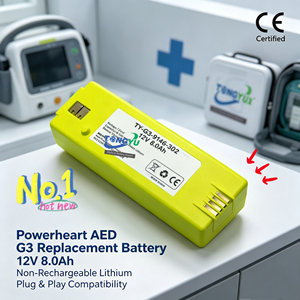 9146-302 <b>12V</b> 7500mAh G3 AED New Replacement Medical <b>Battery</b> for Cardiac science Powerheart G3 AED Intellisense Lithium <b>Battery</b> - Product Image 6