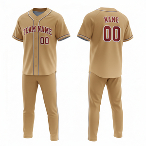 Maillot de baseball personnalisé imprimé en gros avec pantalon, manches courtes, antibactérien, tenue de sport d'équipe, prix abordable 2026 - Product Image 6
