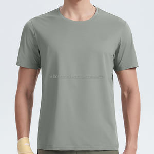 T-shirts d'été en lin imitation coton 100% polyester 130 g/m² T-shirt uni pour impression Vente en gros de t-shirts T-shirt homme - Product Image 1