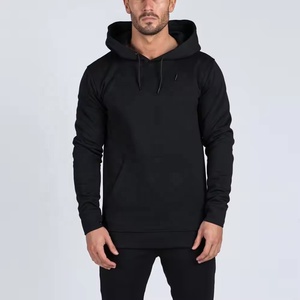 Conjunto de Sudadera con Capucha y Pantalones Deportivos para Hombre de la Mejor Calidad, con Logotipo Personalizado, en Algodón/Felpa Negra - Product Image 2