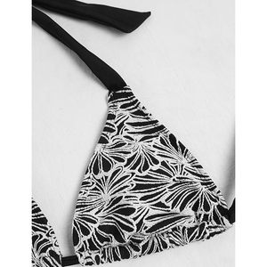 Traje de Baño con Diseño de Conchas en Contraste, Bikini Sexy para Mujer, Corte Brasileño, Traje de Baño para Playa - Product Image 3