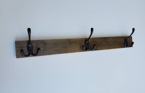 Premium Wooden <b>Wall</b> Hanger Budget Friendly Stylish <b>Wall</b> Hook Rack for <b>Clothes</b> Bags Keys and Storage - Product Image 5