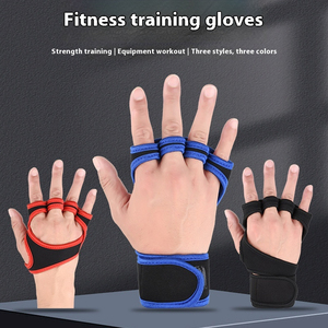 <b>Pull</b>-<b>Up</b> Bar Equipment Men and Women's Sports Half-Finger Fitness <b>Gloves</b> Breathable Half Finger Weightlifting <b>Gloves</b> - Product Image 2