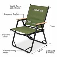 Ensemble table et chaise de camping pliables ergonomiques à un clic, structure en acier, tissu 600D – Mobilier d'extérieur portable pour le camping et la pêche