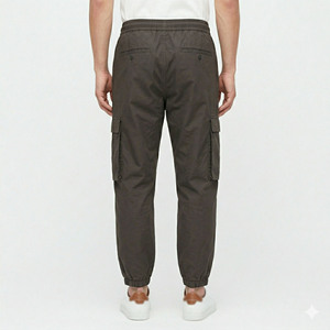 Pantalon cargo en nylon pour homme, taille élastique, multi-poches, léger, résistant au vent, vêtements décontractés pour l'extérieur, directement de l'usine - Product Image 5