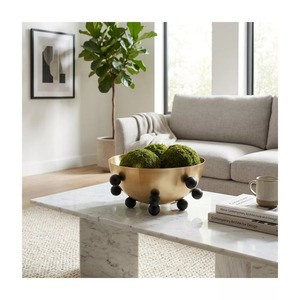 Timeless Form Handmade High Quality Aluminum Tabletop <b>Vase</b> <b>Gold</b> Finish Modern Design Decorative Bowl for Housewarming Wedding - Product Image 4