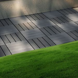 44-Pack <b>Plastic</b> Interlocking Deck <b>Tiles</b> 12\"x12\" Square Waterproof Patio Deck <b>Tiles</b> All Weather Use for Outdoor Indoor Decks - Product Image 4