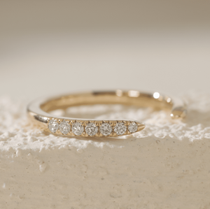 round lab diamond <b>open</b> half eternity <b>ring</b> with pave band <b>ring</b> Bypass Style Pave Diamond Fashion <b>Ring</b> for Boutique Buyers - Product Image 1