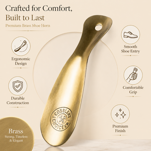 Cuchara para Zapatos de Latón Premium, Compacta, de Metal, Duradera, Hecha a Mano, Accesorio Elegante para el Uso Diario - Product Image 5