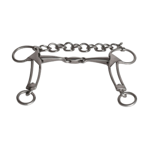 Bocado de caballo occidental tradicional de vástago grueso de acero inoxidable para entrenamiento montado - Product Image 1