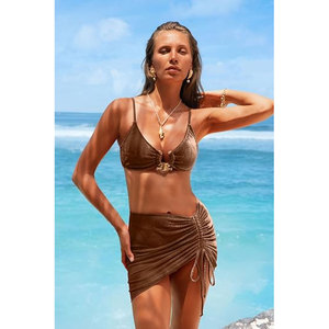 Solid Trader Durable Washable Summer Stylish Dress Eco Friendly Plain Breathable Swimwear Women Beach Wear - Product Image 3