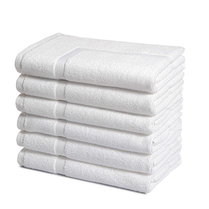 <b>White</b> Cotton <b>Bath</b> <b>Towel</b> Set Rectangular Dyed Skin-Friendly Home Use - Product Image 2