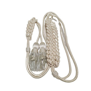 Coated Reflective Drawcord Lanyard Shoulder Cords 100% Cotton 8 Strand <b>Braided</b> Uniform <b>Accessories</b> Direct Export Manufacturers - Product Image 6