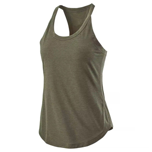 Camiseta sin Mangas Blanca para Mujer, Cuello Redondo, Transpirable, Tejida, Largo Regular, Color Sólido, Estilo Deportivo Casual - Product Image 6