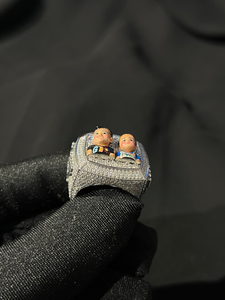 Anillo de Moissanita Personalizado con Foto, Anillo con Retrato Familiar, Joyería de Lujo, Regalo Conmemorativo, Diseño para Aniversario de Bodas - Product Image 5