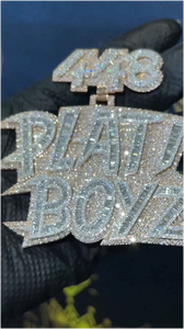 Collar con Nombre Personalizado, Joyería de Oro con Diamantes, Cadena con Diamantes Moissanite VVS, Colgante con Letra Personalizada para Mujer - Product Image 4