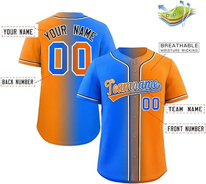 เสื้อเบสบอลแบบสั่งทำพิเศษ ปักลายทีมแบบมืออาชีพด้วยเทคนิค Tackle Twill ระบายอากาศได้ดี แห้งเร็ว กระชับรูป - Product Image 2