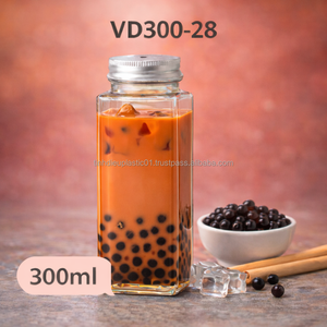 ขวดแก้ว PET พรีเมียมขนาด 500 มล. พร้อมฝาเกลียวขนาด 55 มม. ผลิตจากพลาสติกเกรดอาหารสำหรับชานม - Product Image 3