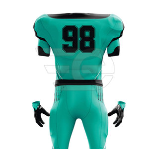 Uniforme de football américain pour activités de plein air, tissu doux au toucher, qualité durable pour les séances d'entraînement et les matchs de compétition - Product Image 6