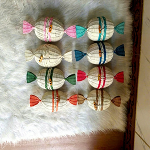 Caja de Dulces de Diseño Moderno para Regalos de Eid Garangao Gergean, Cestas de Mimbre Hechas a Mano para Dátiles y Chocolates, Cesta de Ramadán - Product Image 1