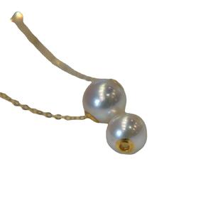 Collier en perles de mer naturelles Akoya, polyvalent, classique, pendentif en or 18 carats, lumière miroir, collier de route, en provenance du Japon - Product Image 5