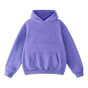 เสื้อฮู้ดดี้สตรีทแวร์แบบฟอกสีสไตล์วินเทจทรงโอเวอร์ไซส์ คุณภาพพรีเมียม เสื้อฮู้ดดี้เปล่า ผู้ผลิต OEM ขายส่ง - Product Image 1