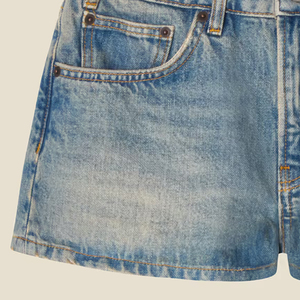 <b>Denim</b> <b>Material</b> With Custom Logo 2026 Women Casual Shorts Flexible Fabric With Pockets And Button Closure Summer Collection 2026 - Product Image 4