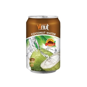 330ml VINUT <b>Can</b> (Tinned) Coconut water with <b>Coffee</b> Formula customization Wholesale Suppliers Less Sugar Glucose in Vietnam - Product Image 1