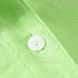 Polo à manches courtes vert pour homme, logo brodé, couleur unie, décontracté, coton Oxford respirant, coupe classique - Product Image 4