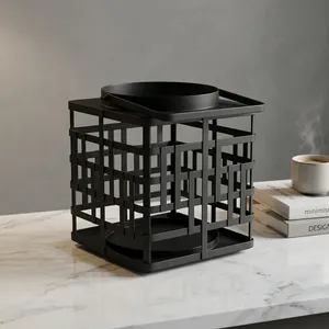 Portavelas de Hierro Forjado Artesanal con Diseño de Rejilla, Modelo L912, para Decoración del Hogar, Bodas, Fiestas y Eventos Festivos - Product Image 2