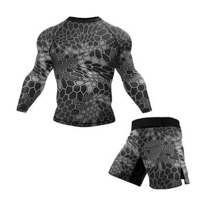 T-shirt de compression pour homme, best-seller, MMA, Jiu Jitsu, BJJ, séchage rapide, pour la gym, la course et l'entraînement - Product Image 2