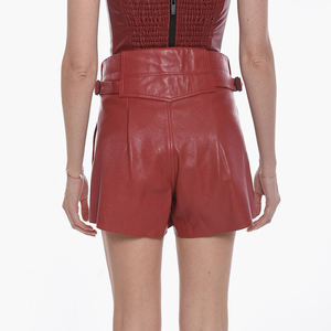 Shorts en cuir respirants taille haute pour femmes, tendance du moment, meilleur fournisseur, vente en gros, nouvelle mode - Product Image 4