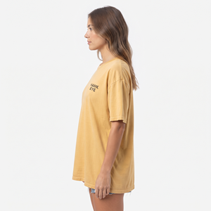 Women's Casual Oversized Crew Neck T Shirt Short Sleeve Custom Logo Solid Color Summer Fashion <b>Top</b> - Product Image 4