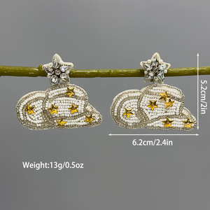 Pendientes de Diseño Pastel Rosa y Verde, Joyería Celestial de Ensueño, Ligeros y Dulces para Mujer, Ideales para Fiestas - Product Image 6