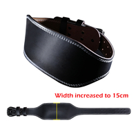 Ceinture de soutien lombaire en cuir respirant avec boucle réglable pour la musculation et l'entraînement en force, soutien dorsal unisexe