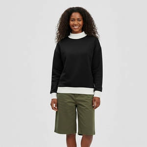 Nouveau sweat-shirt oversize pour femme, col montant, éco-responsable, avec broderie frontale et écusson à sequins, du Conseil National Pan-Hellénique - Product Image 3