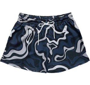 กางเกงขาสั้นชายลายพราง ผ้ายืดผสมโพลีเอสเตอร์ แห้งเร็ว เป็นมิตรกับสิ่งแวดล้อม มีเชือกผูกเอว สไตล์ลำลอง - Product Image 1