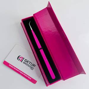 แหนบดัดขนตา GETUP BROSONS IMPEX 45 องศา รุ่นบางพิเศษ สีชมพูสด สแตนเลสสตีล ปลายเรียบ ความยาว 10 มม. - Product Image 6