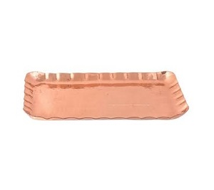Nouveau plateau de service en cuivre pour la maison moderne, bar, restaurant, hôtel, vaisselle, rangement alimentaire, plateau de service en cuivre en promotion. - Product Image 6